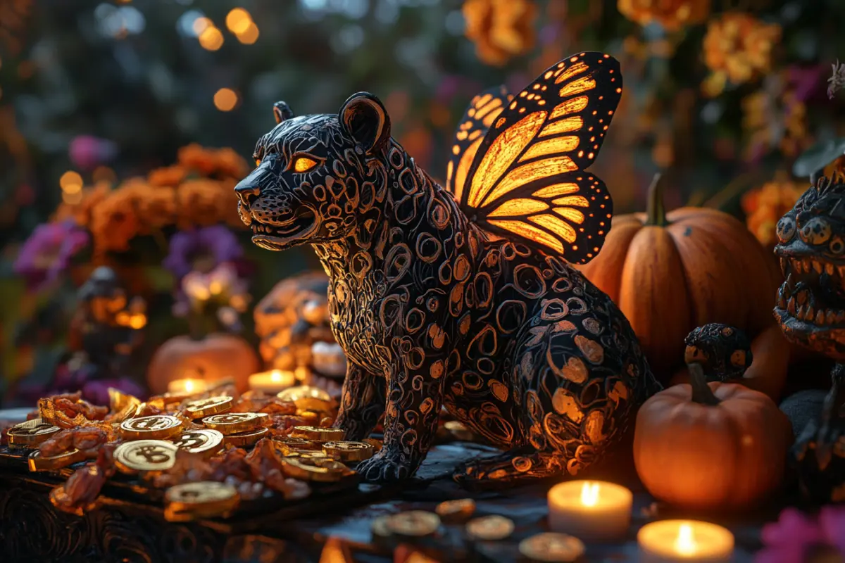 Honrando a Satoshi en La Casa de Satoshi para el Día de los Muertos